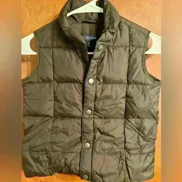 Youth unisex Lands End Puffer Vest - Picture 1 of 3